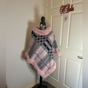 Beautiful Pink Cape/Poncho Price is Firm